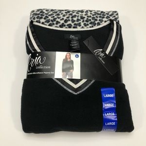 NWT Aria Collection Stretch Microfleece Pajama Set